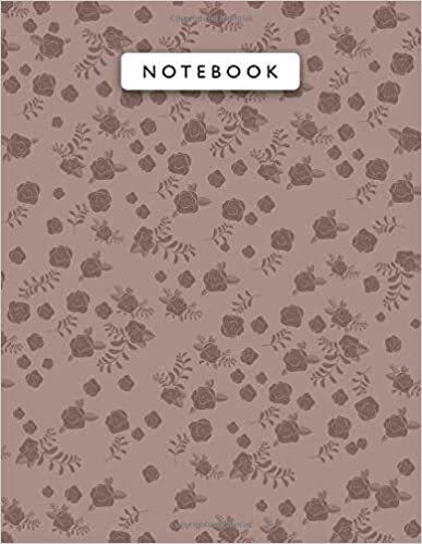 indir Notebook Blast-Off Bronze Color Mini Vintage Rose Flowers Patterns Cover Lined Journal: 110 Pages, Wedding, A4, 21.59 x 27.94 cm, College, 8.5 x 11 inch, Work List, Journal, Monthly, Planning