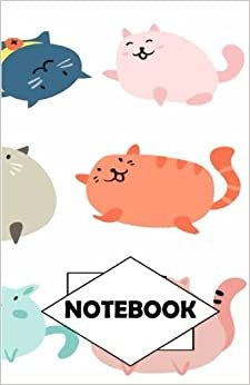 Notebook: Dot-Grid, Graph, Lined, Blank Paper: Rat and cat: Small Pocket diary 110 pages, 5.5" x 8.5"