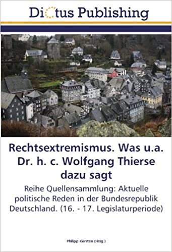 Rechtsextremismus. Was u.a. Dr. h. c. Wolfgang Thierse dazu sagt: Reihe Quellensammlung: Aktuelle politische Reden in der Bundesrepublik Deutschland. (16. - 17. Legislaturperiode) indir