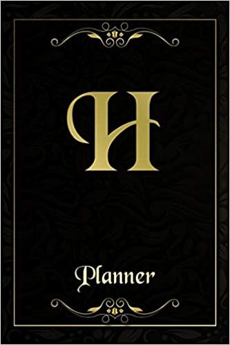 H: Letter Journal Monogram Minimalist Lined Notebook To Do List Undated Daily Planner for Personal and Business Activities with Check Boxes to Help ... to Get Organized (9 x 6 inches 120 pages) indir