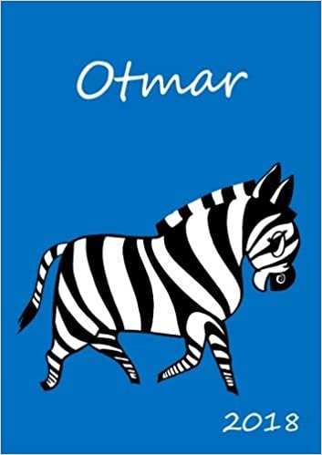 indir 2018: personalisierter Zebra-Kalender 2018 - Otmar - DIN A5 - eine Woche pro Doppelseite