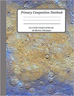indir Primary Composition Book: Dotted Midline and Picture Space | Grades K-2 Composition School Exercise Book | 100 Story Pages (Outer Space Series for Kids)