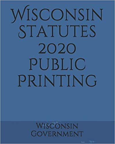 تحميل Wisconsin Statutes 2020 Public Printing