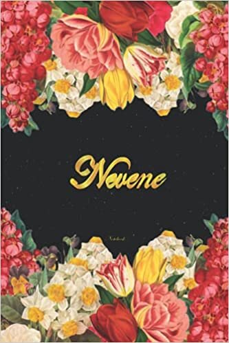 indir Nevene Notebook: Lined Notebook / Journal with Personalized Name, &amp; Monogram initial N on the Back Cover, Floral cover, Monogrammed Notebook for Girls &amp; Women
