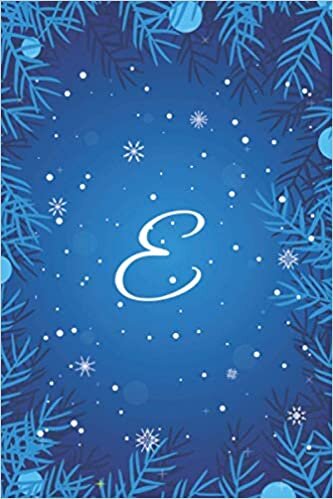 indir E Notebook: Christmas Gift Lined Journal E Letter for Adults Kids s