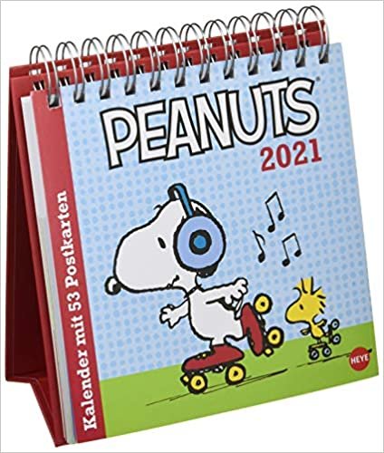 Peanuts Aufstell-Postkartenkalender - Kalender 2021 ダウンロード