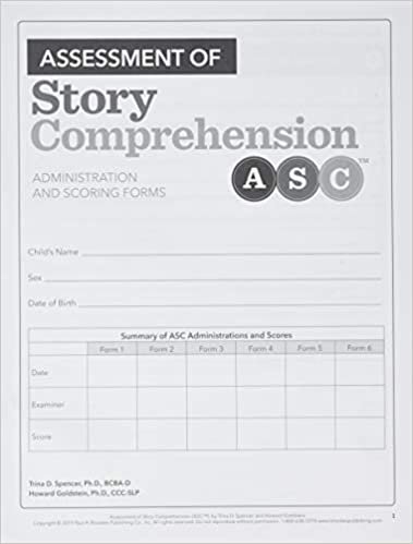 تحميل Assessment of Story Comprehension (TM) (ASC (TM)): Forms