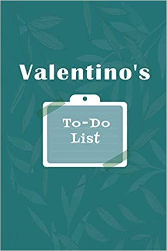 Valentino's To˗Do list: Checklist Notebook | Daily Planner Undated Time Management Notebook indir