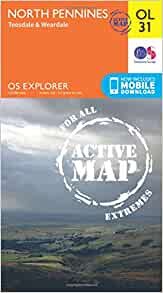 ダウンロード  North Pennines - Teesdale & Weardale (OS Explorer Map Active) 本