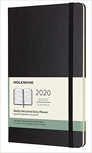ダウンロード  Moleskine Classic 12 Month 2020 Weekly Planner, Hard Cover, Large (5" x 8.25") Black 本