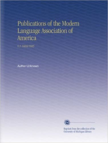 Publications of the Modern Language Association of America: V.1 1884/1885 indir