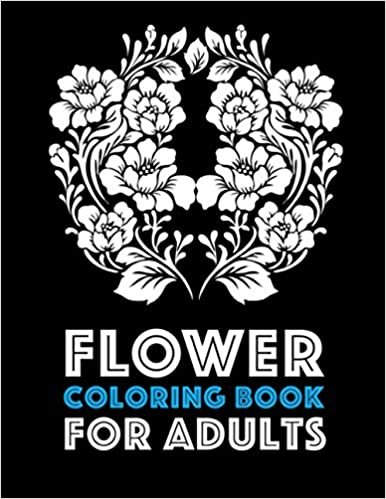 Flower Coloring Book For Adults. indir