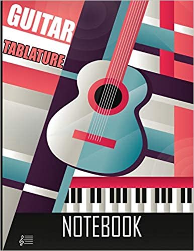 indir Guitar Tablature Notebook: 100 Pages, Blank Guitar Tablature Paper, Standard Guitar Tab Manuscript Paper