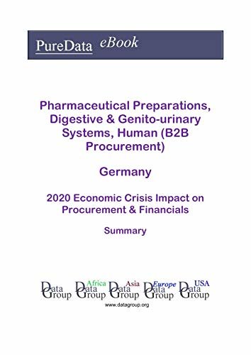ダウンロード  Pharmaceutical Preparations, Digestive & Genito-urinary Systems, Human (B2B Procurement) Germany Summary: 2020 Economic Crisis Impact on Revenues & Financials (English Edition) 本