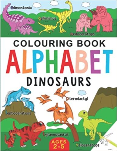 تحميل Dinosaur Colouring Book for Children: Alphabet of Dinosaurs for Kids: Ages 2-5