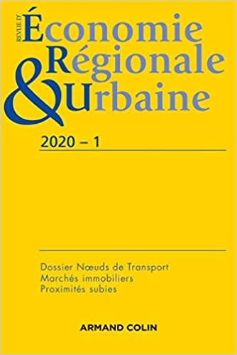 indir Revue d&#39;économie régionale et urbaine Nº1/2020 Varia: Varia