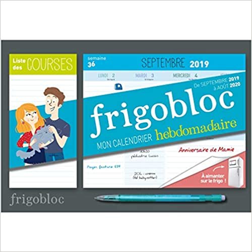 Mini Frigobloc hebdomadaire 2020 - Calendrier d'orga. familiale / semaine (sept. 2019- août. 2020): Le calendrier maxi-aimanté pour se simplifer la vie ! (P.BAC FRIGOGAMM)