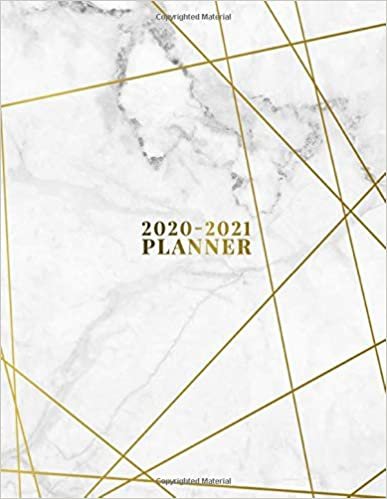 2020-2021 Planner: 2 Year Daily Weekly Organizer with To-Do’s, Inspirational Quotes, Vision Boards & Notes | Trendy Marble & Gold Two Year Agenda Schedule Notebook & Business Calendar