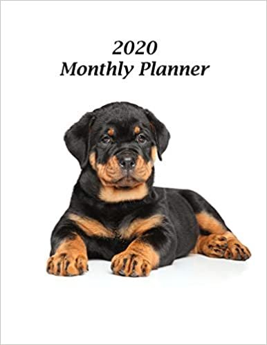 2020 Monthly Planner: Rottweiler Puppy Cover – Includes Major U.S. Holidays and Sporting Events indir