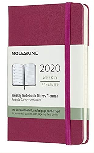 ダウンロード  Moleskine Classic 12 Month 2020 Weekly Planner, Hard Cover, Pocket (3.5" x 5.5") Snappy Pink 本
