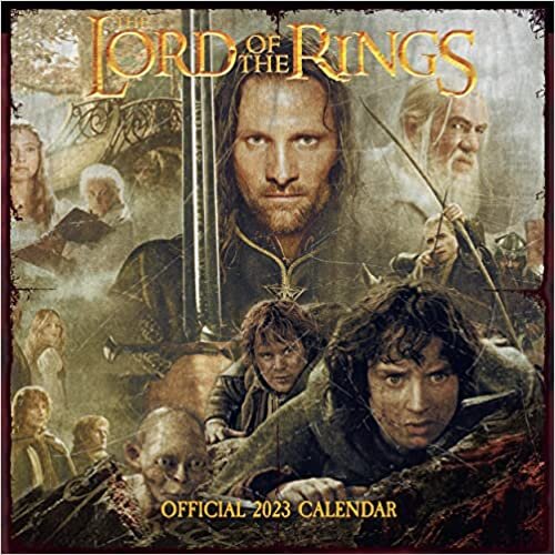 Lord Of The Rings 2023 Calendar, Month To View Square Wall Calendar, Official Product (Lord Of The Rings Square Calendar)