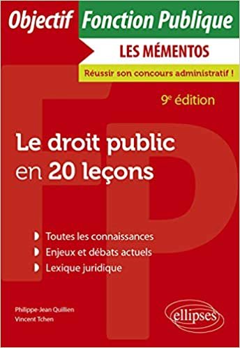 Le droit public en 20 leçons - 9e édition (Objectif Fonction Publique) indir