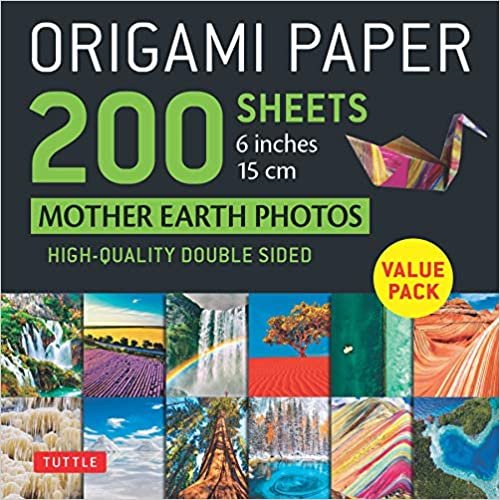 Origami Paper 200 Sheets Mother Earth Photos: Tuttle Origami Paper: High-quality Double Sided Origami Sheets Printed With 12 Different Photographs Instructions for 6 Projects Included (Stationery)