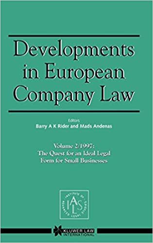 تحميل Developments in European Company Law: The Quest for an Ideal Legal Form for Small Businesses