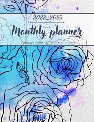ダウンロード  2022-2023 Monthly Planner: Deluxe Monthly Planner 24 Months With Pages for Notes, Goals & Gratitude, Floral Cover Planner Gift 8.5"x11", Two Year Monthly Planner and Calendar Schedule Organizer for Work or Personal Use, ( January 2022 to December 2023) 本