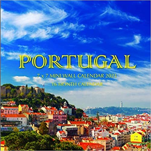 indir Portugal 7 x 7 Mini Wall Calendar 2021: 16 Month Calendar