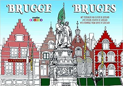 indir Brugge - Bruges: met tekeningen van Olivier de Groelard (Creative colors)