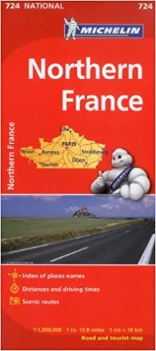 Northern France - Michelin National Map 724
