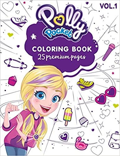 Polly Pocket Coloring Book Vol1: Great Coloring Book for Kids and Fans - 25 High Quality Images. indir