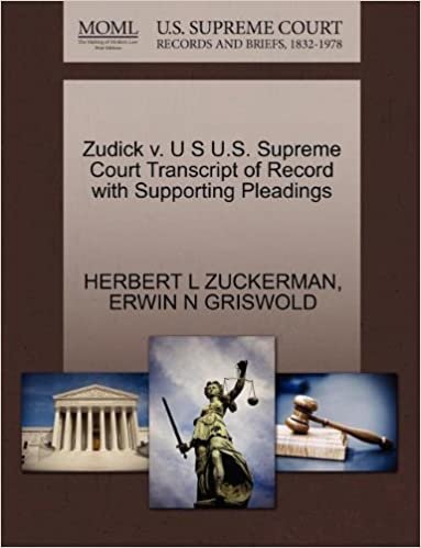 indir Zudick v. U S U.S. Supreme Court Transcript of Record with Supporting Pleadings