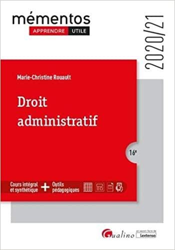 indir Droit administratif: Sources - Organes - Activité - Contrôle juridictionnel - Responsabilité (2020-2021) (Mémentos)