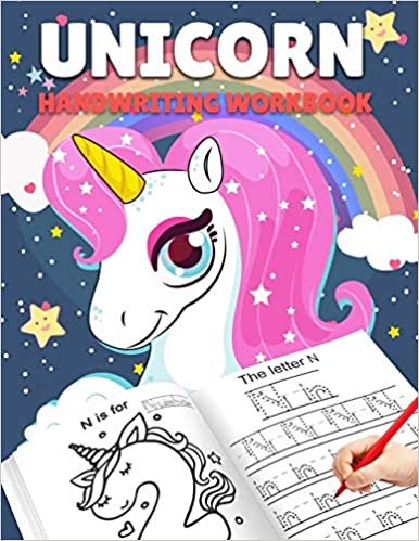 Letter Tracing Books for Kids Ages 3-5: Unicorn Handwriting Practice, Letter Tracing Book for Preschoolers, Handwriting Workbook for Pre K, Kindergarten and Kids Ages 3-5, ABC Tracing Books for Toddlers (Alphabet Tracing)