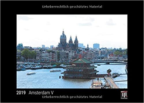 Amsterdam V 2019 - Édition noire - Calendrier mural Timokrates, calendrier photo, calendrier photo - DIN A4 (30 x 21 cm) indir