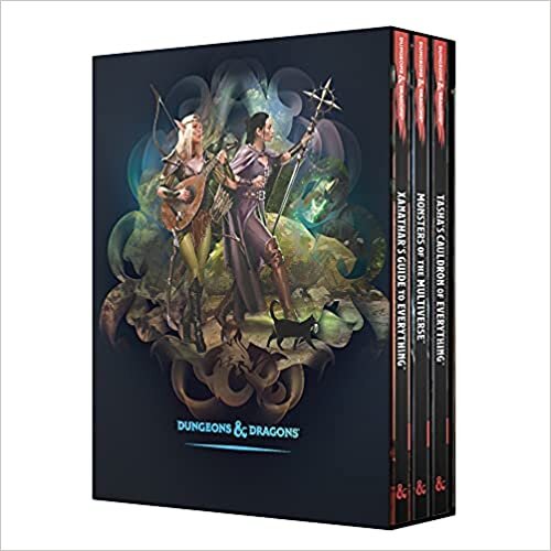 indir Dungeons &amp; Dragons Rules Expansion Gift Set (D&amp;D Books)-Tasha&#39;s Cauldron of Everything + Xanathar&#39;s Guide to Everything + Monsters of the Multiverse + DM Scree (Kapak Değişebilir)