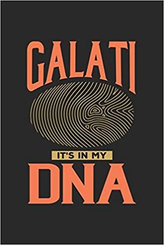 Galati Its in my DNA: 6x9 -notebook - dot grid - city of birth - Romania