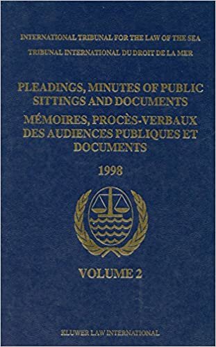 Pleadings, Minutes of Public Sittings and Documents / Memoires, Proces-Verbaux des Audiences Publiques et Documents 1998: The M/V "SAIGA" Case ... V Guinea) Provisional Measures No. 2 indir
