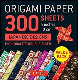 تحميل Origami Paper 300 sheets Japanese Designs 4&quot; (10 cm): Tuttle Origami Paper: Double-Sided Origami Sheets Printed with 12 Different Designs