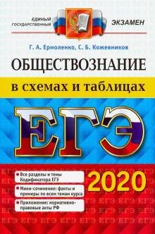 Бесплатно   Скачать Кожевников, Ермоленко: ЕГЭ 2020. Обществознание в схемах и таблицах