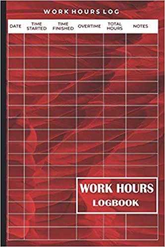 indir Work Hours Logbook: Dark red feather cover design journal | work time record notebook to record and monitor work hours | employee time log book, time ... book, work hours log including overtime.