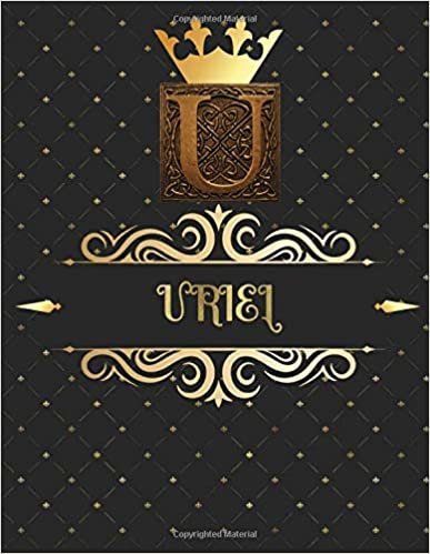 Uriel: Unique Personalized Gift for Him - Writing Journal / Notebook for Men with Gold Monogram Initials Names Journals to Write with 120 Pages of ... Thoughtful Cool Present for Male (Uriel Book) indir