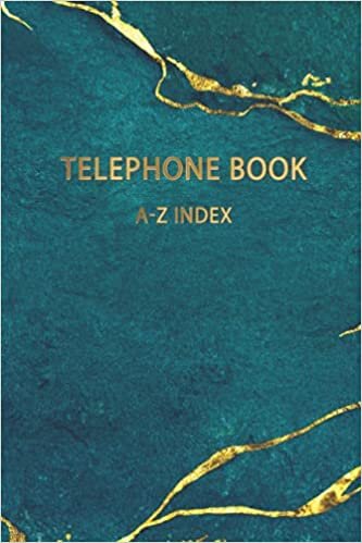 indir Telephone Book: A To Z Telephone Book .A-Z Index . Contact Organizer Phone book .Hardback Cover. Medium Size (6″ x 9″).