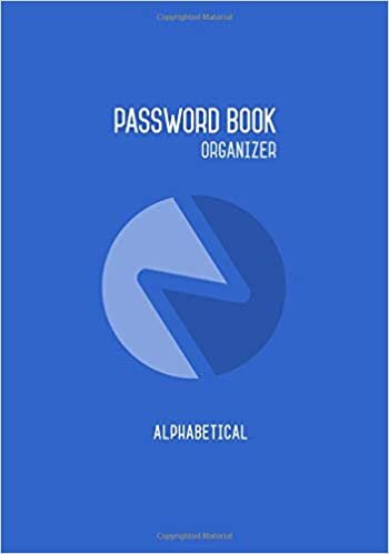 indir Password Book Organizer Alphabetical: A-Z Internet Address Logbook - Website/Email/Username/Password - 300 Records, Login Keeper Notebook, Blue, Small, A5, Soft Cover (Password Log Journal)