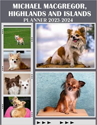 Longhaired Chihuahua Planner Calendar 2023 - 2024: Longhaired Chihuahua 2023-2024 Monthly Large Planner, 2023-2024 Planners For Women Men Dad Mom, Christmas Birthday Gifts For Student Teacher ダウンロード