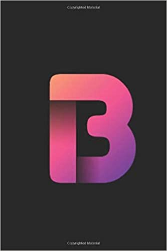 indir Monogram Letter - B - Colorful Gradient Letter Initial Monogram Letter, College Ruled Notebook: Lined Notebook / Journal Gift, 120 Pages, 6x9, Soft Cover, Matte Finish