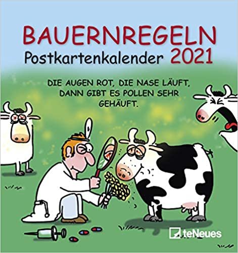 Bauernregeln 2021 - Postkarten-Kalender – Kalender-mit-Postkarten - zum-raustrennen - 16x17 indir