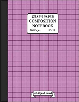 تحميل Graph paper composition notebook: Grid Paper Composition Notebook with beautiful colored cover pages-(KIDS, GIRLS, BOYS, STUDENT)- Quad Ruled(4x4) 100 Sheets (Large, 8.5 x 11)